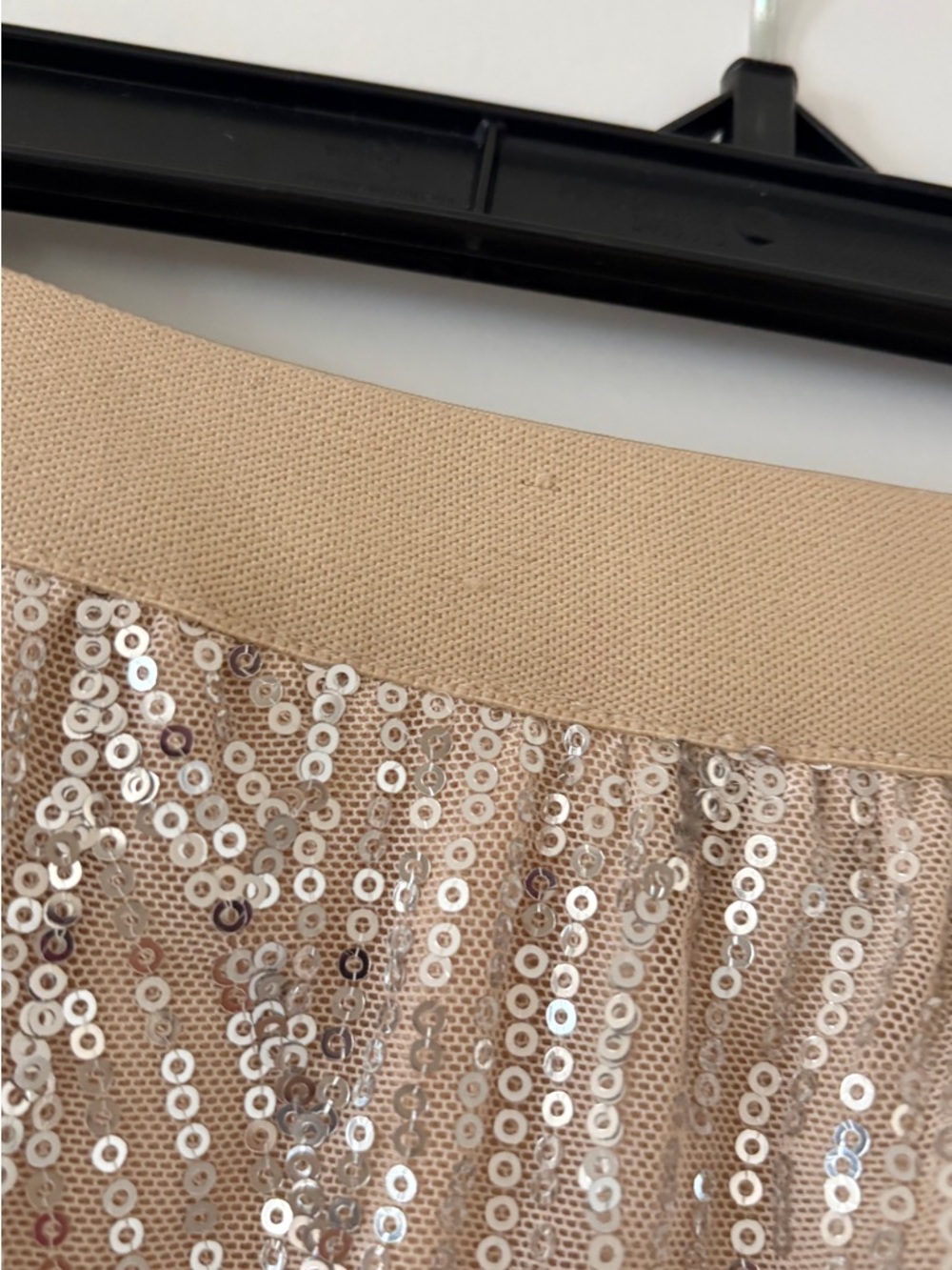 Ashley Stewart Champagne Sequin Maxi Skirt - Picture 2 of 3